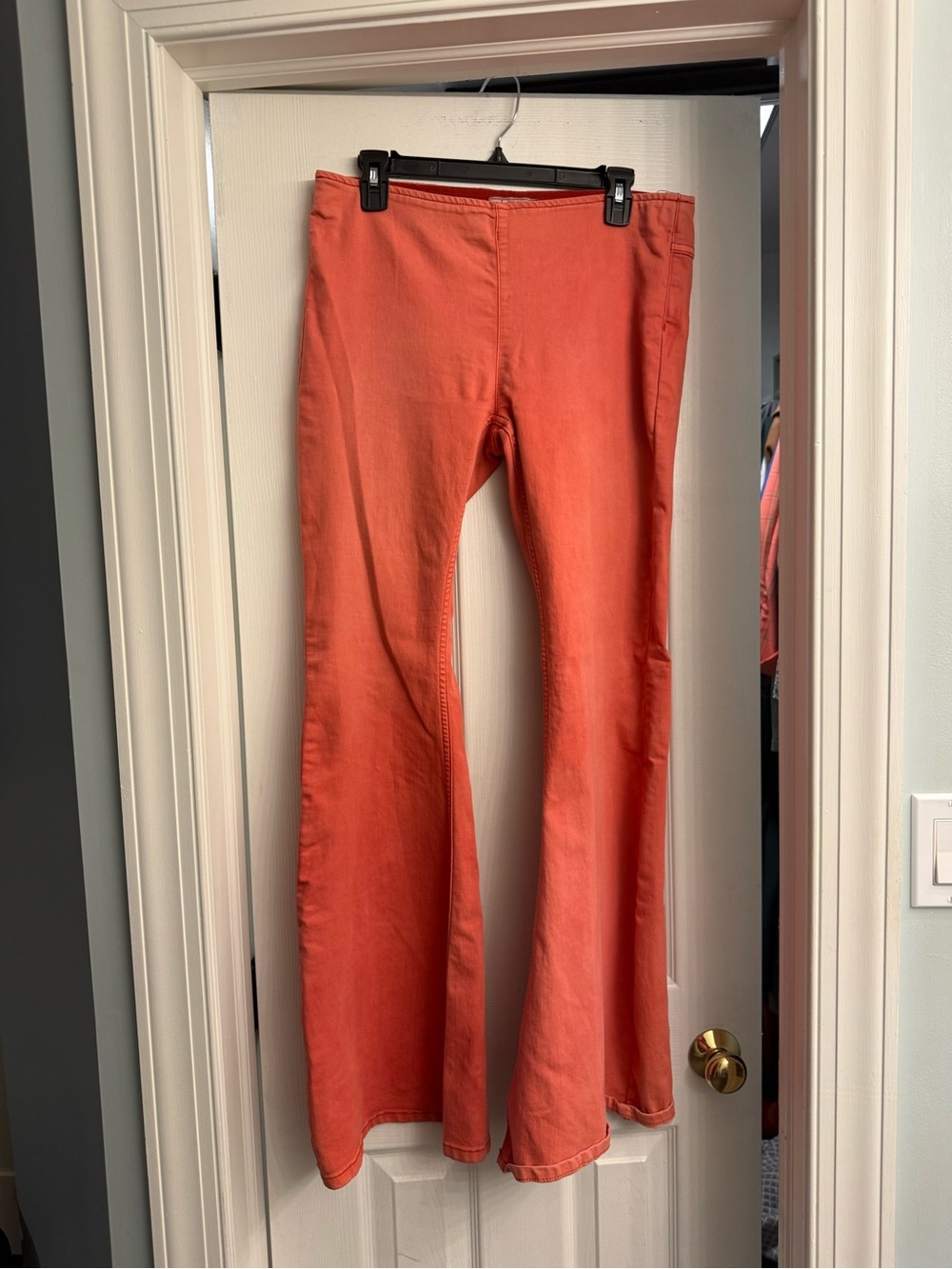 Free People Coral Flare Wide-Leg Jeans